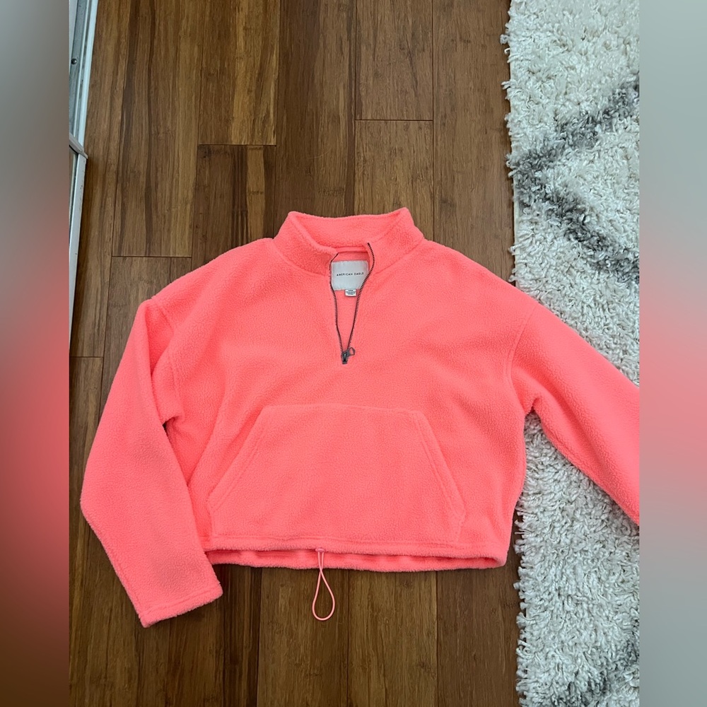 Coral Fleece quarter zip (American Eagle)